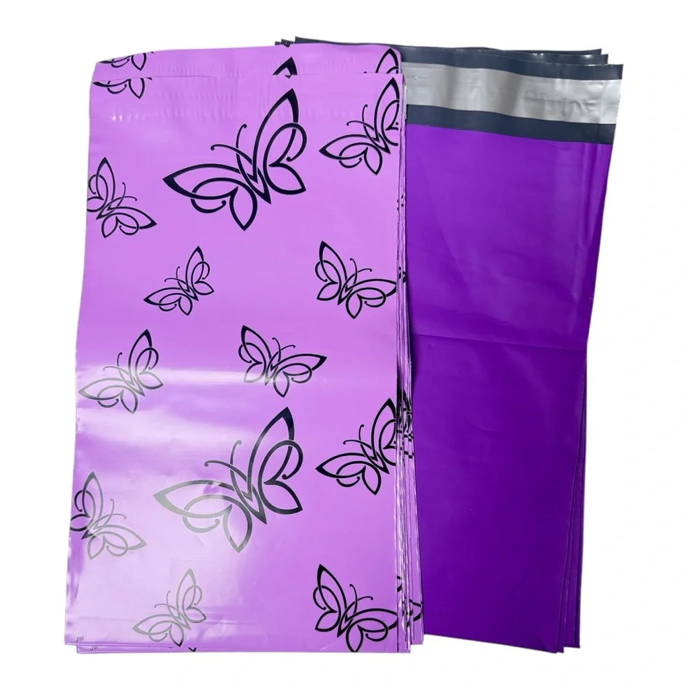 20 6”x9” Poly Mailers-Colorful Butterfly Poly Mailers